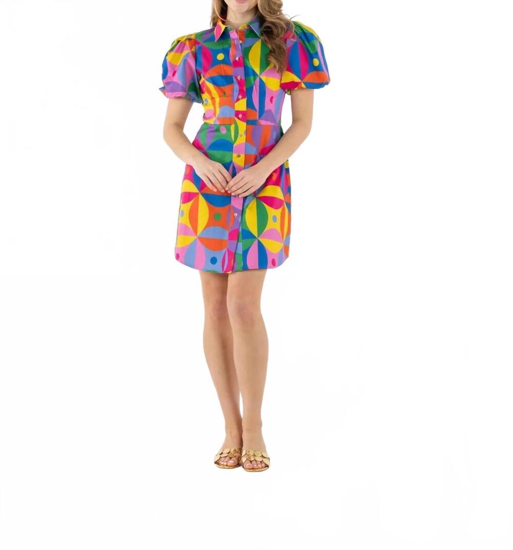 NEW EMILY MCCARTHY women's britt dress in floral prism